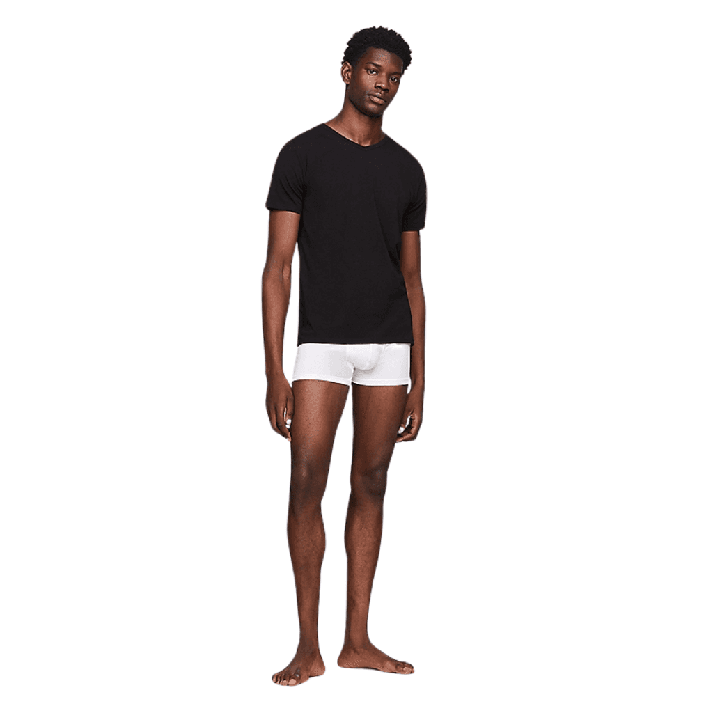 Tommy Hilfiger 3 Pack SS V-Neck Stretch Tee Black