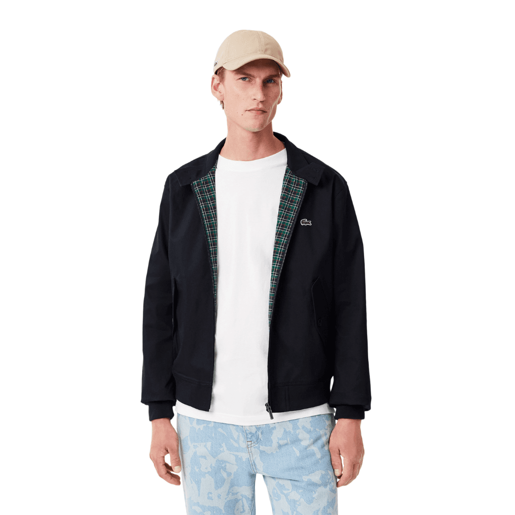 Lacoste Showerproof Harrington Jacket Navy Blue
