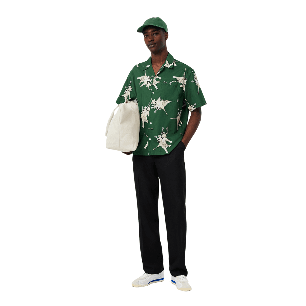 Lacoste Monochrome Cotton Hat Green