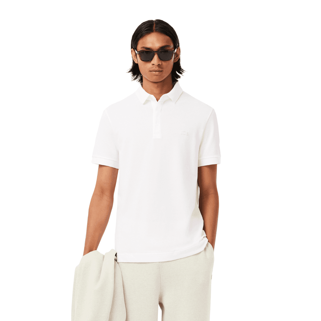 Lacoste L.12.12 Regular Fit Stretch Polo Shirt White