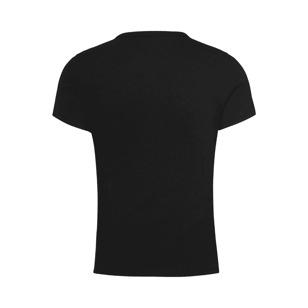 Tommy Jeans Slim Essential Ribbed T-Shirt Black