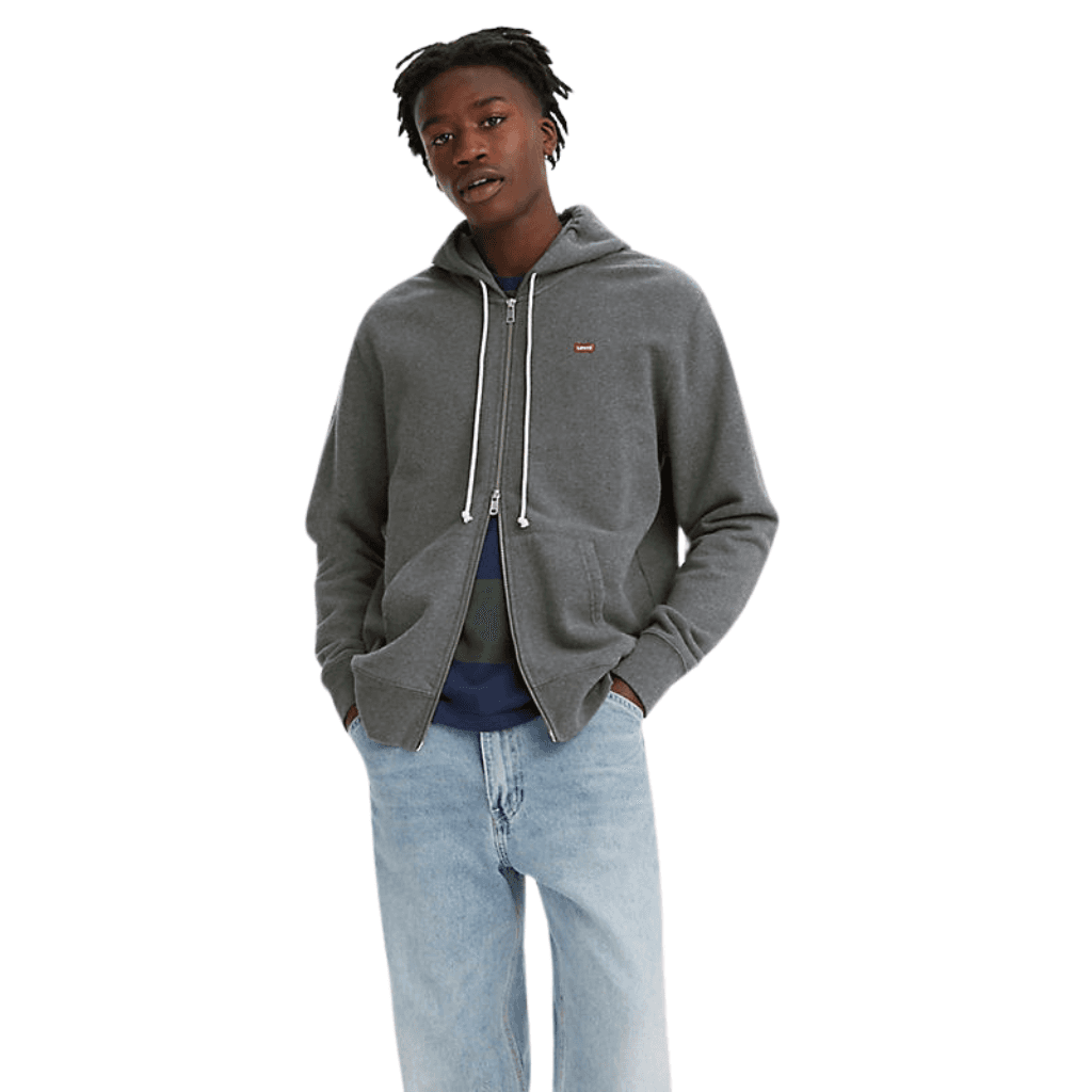 Levi's Original Zip Up Charcoal Heather Grey
