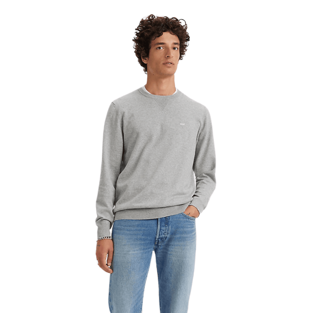 Levi's Lightweight Sweater Mid Tone Grey Heather