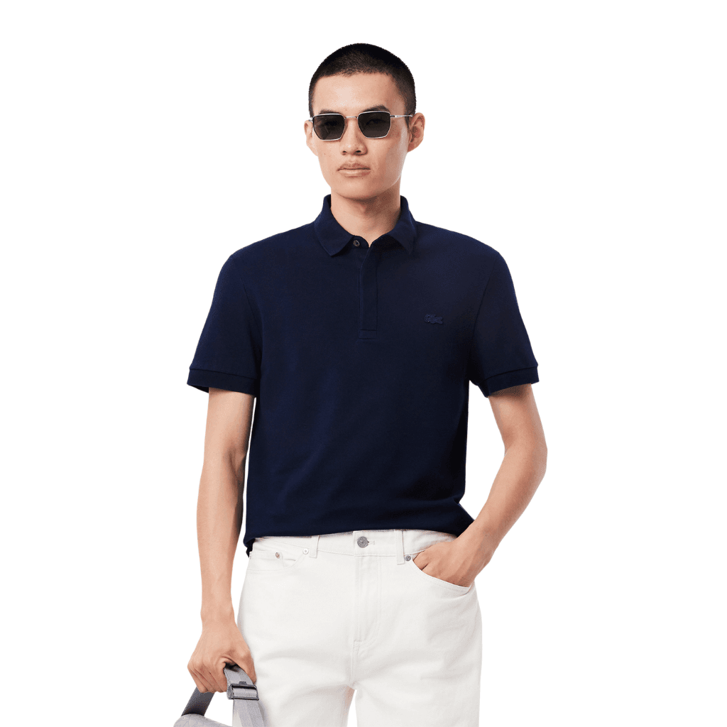 Lacoste L.12.12 Regular Fit Stretch Polo Shirt Navy Blue