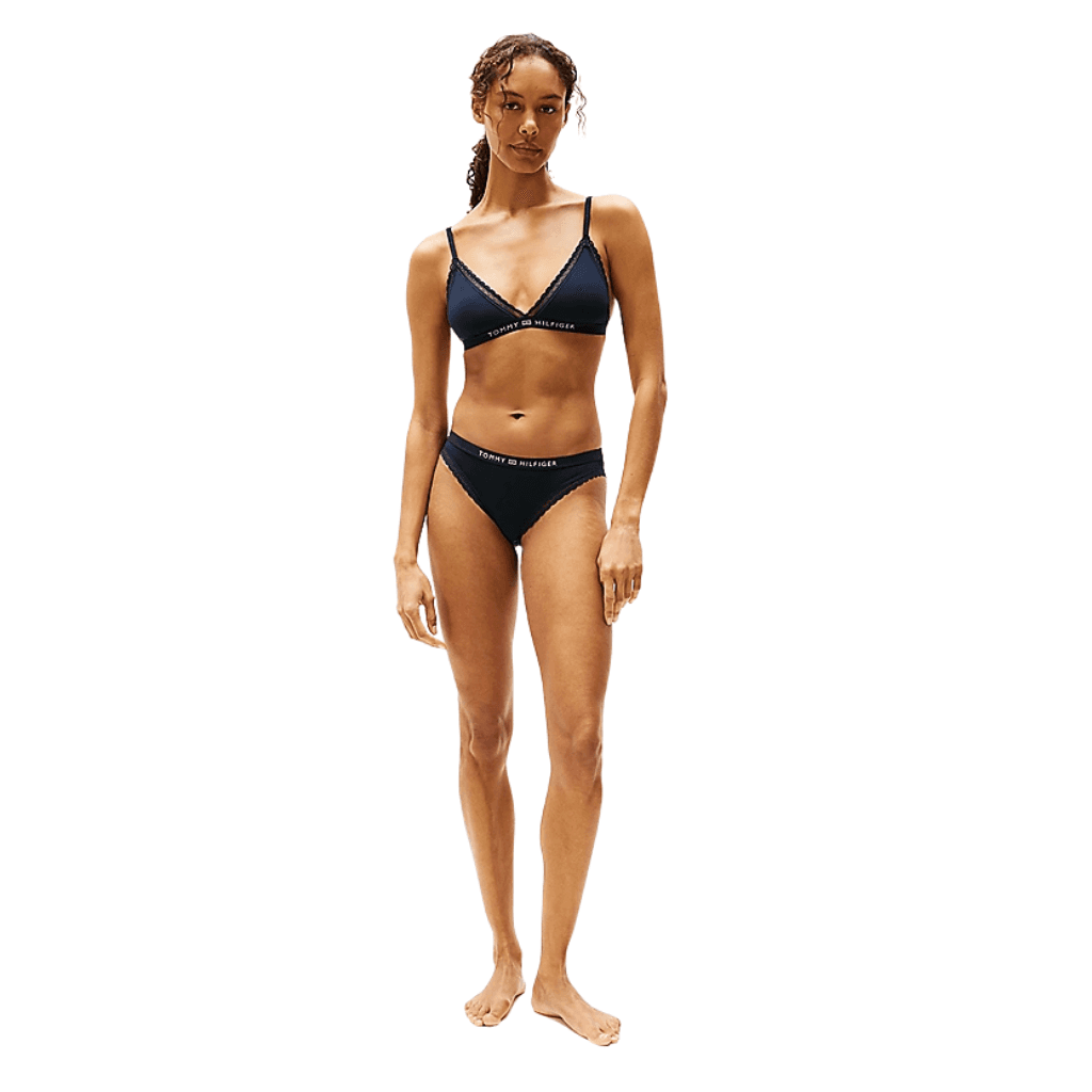 Tommy Hilfiger Lace Unlined Triangle Bra Desert Sky