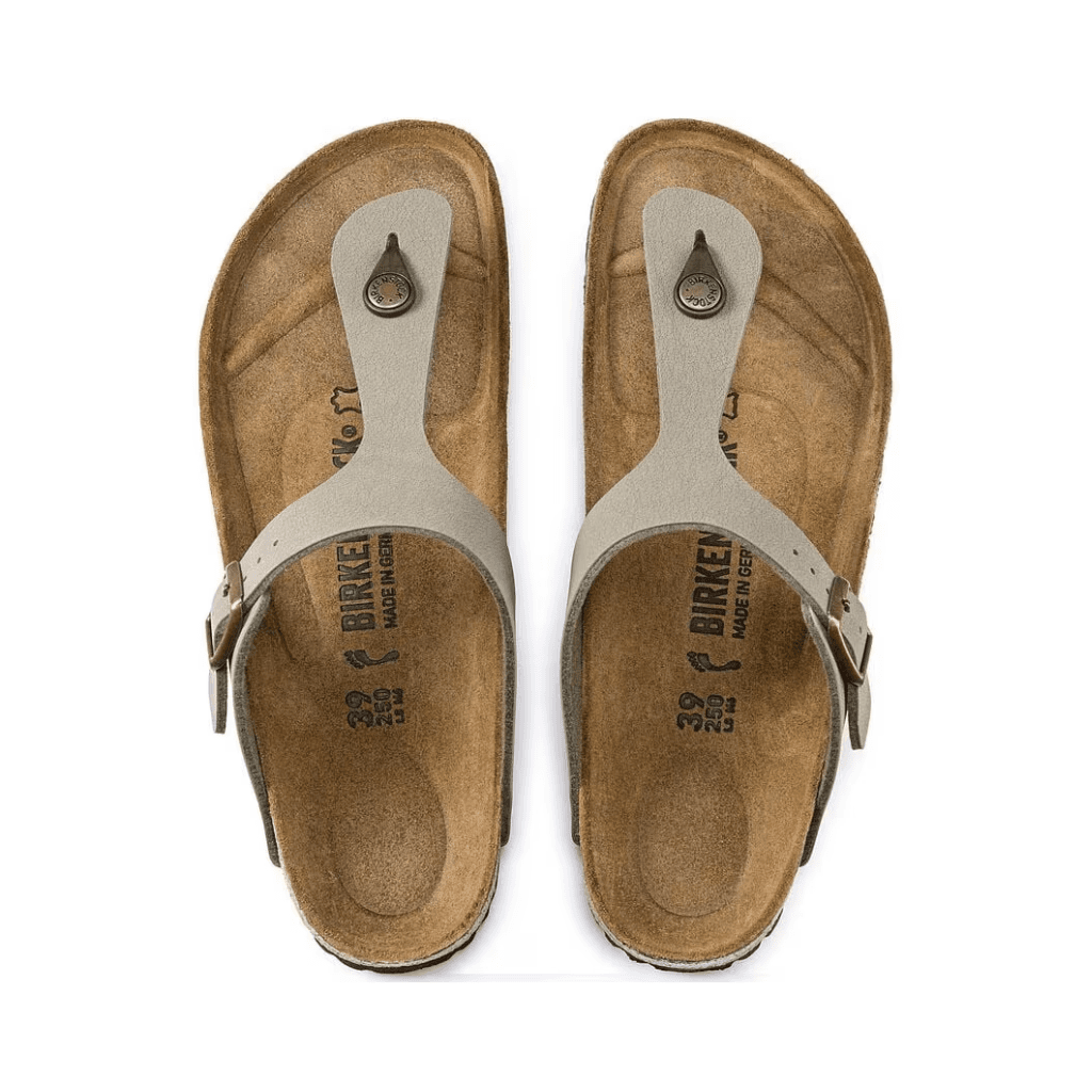 Birkenstock Gizeh Birko- Flor Birkibuc Stone Regular