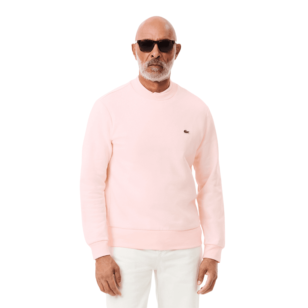 Lacoste Fleece Crew Neck Sweatshirt Flamingo