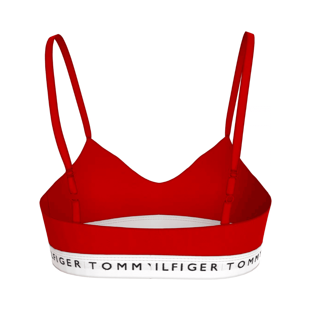 Tommy Hilfiger Logo Bralette Lift Primary Red