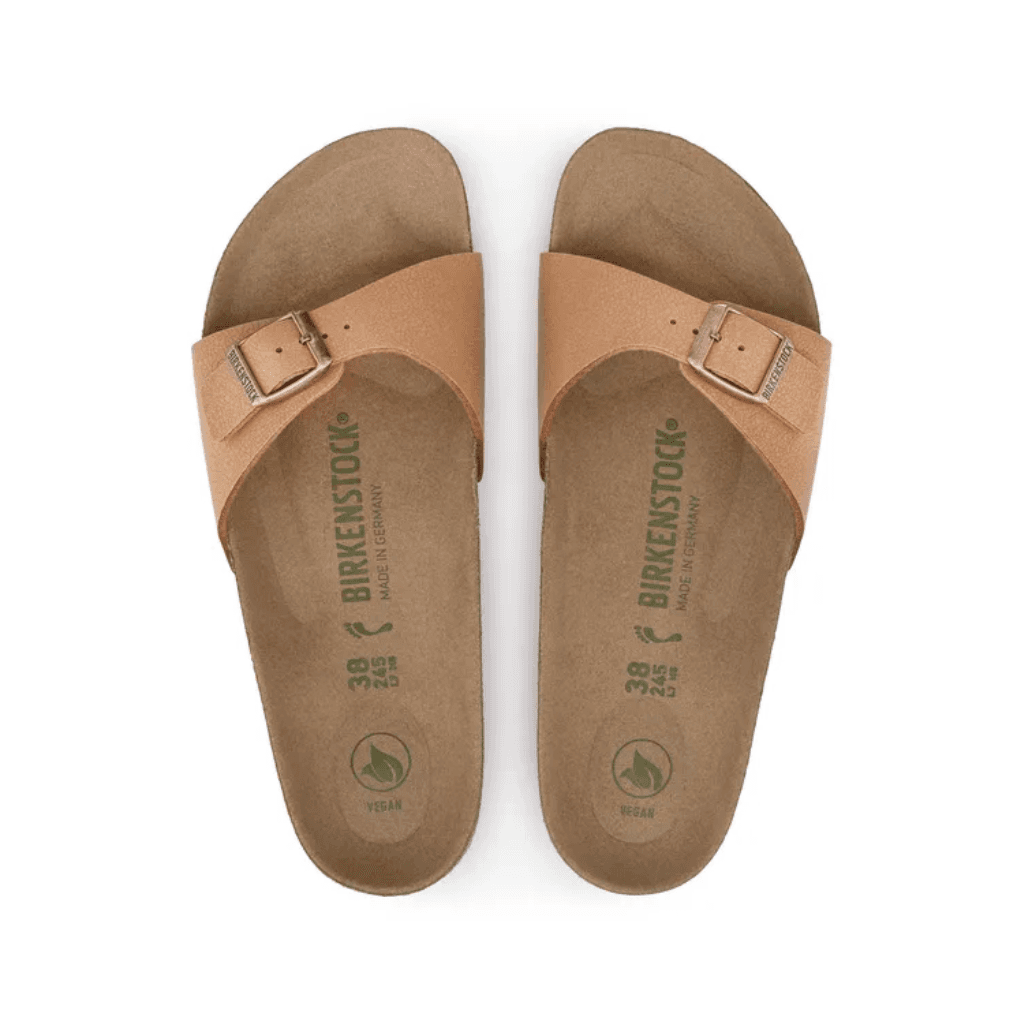 Birkenstock Madrid Vegan Birko-Flor Birkibuc Pecan Regular