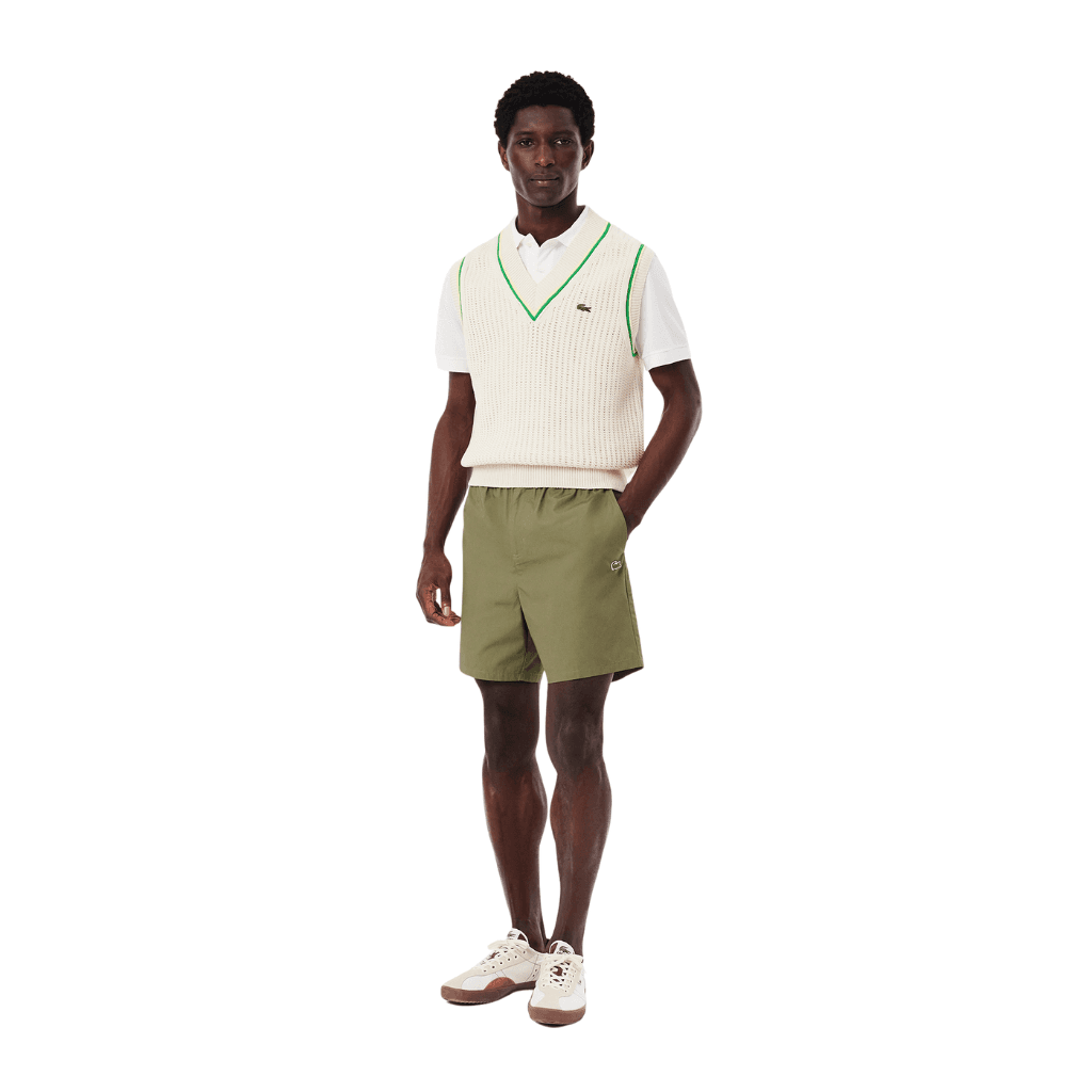 Lacoste Relaxed Fit Poplin Shorts Khaki
