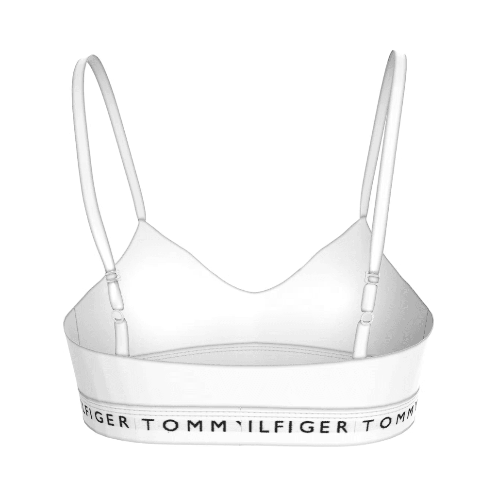 Tommy Hilfiger Logo Bralette Lift White