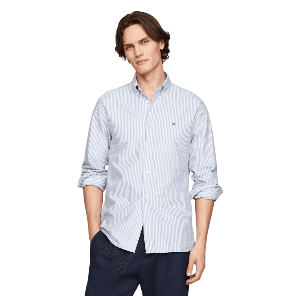 Tommy Hilfiger Regular Fit Oxford Shirt Blue/White