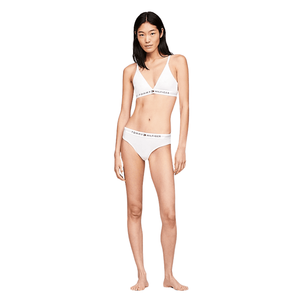 Tommy Hilfiger Unlined Triangle Bralette White