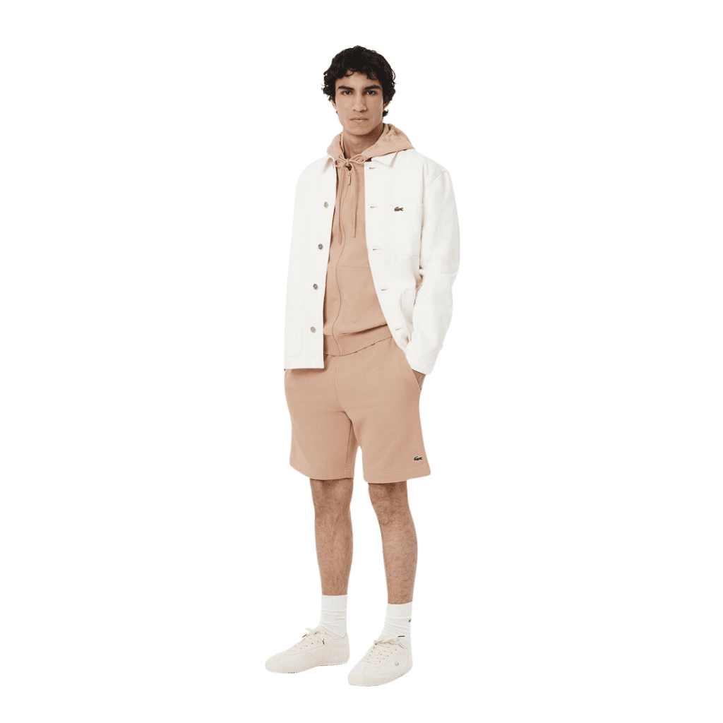 Lacoste Regular Fit Fleece Short Latte
