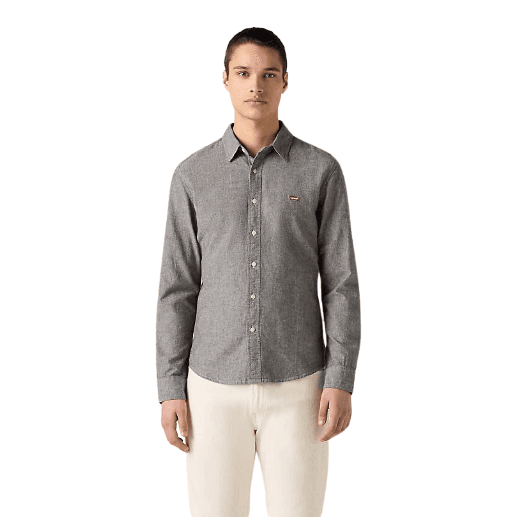 Levi's Battery Slim Shirt Black Agate Grey