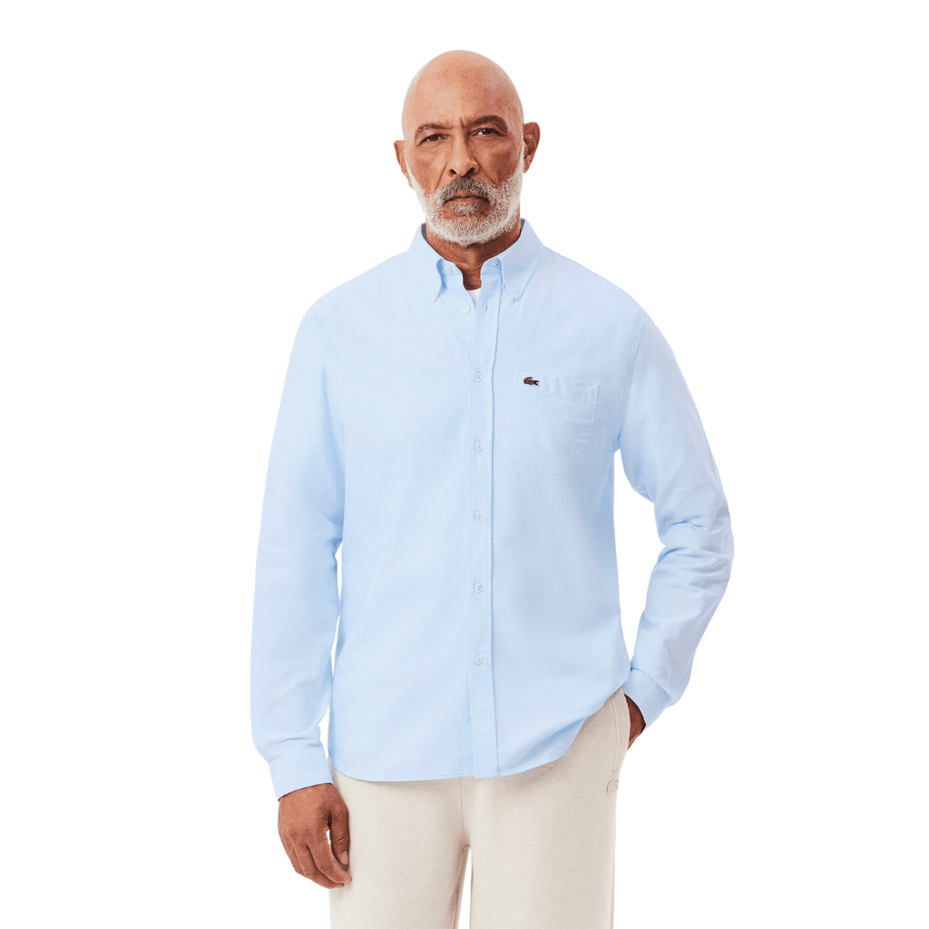 Lacoste Regular Fit Cotton Oxford Shirt White/Overview