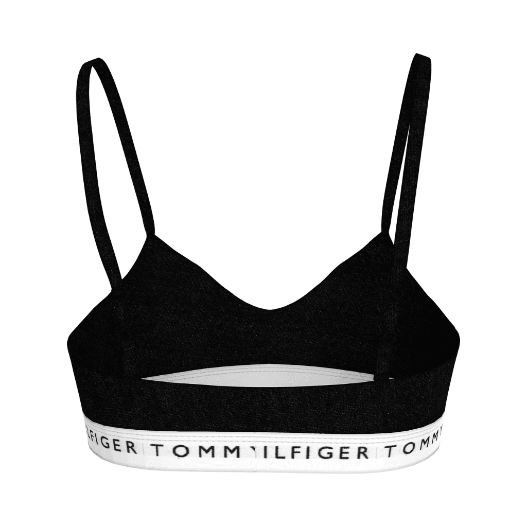 Tommy Hilfiger Logo Bralette Lift Black