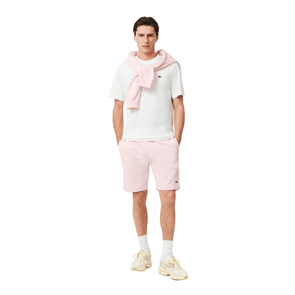 Lacoste Regular Fit Fleece Shorts Flamingo