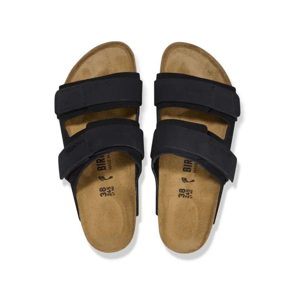 Birkenstock Uji Nubuck Leather/Suede Black Regular