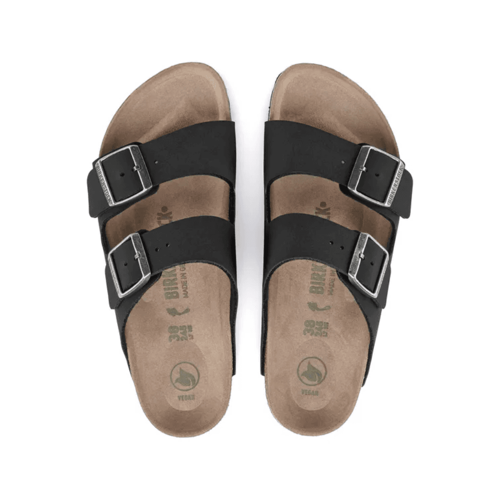 Birkenstock Arizona Vegan Birko- Flor Birkibuc Black Regular