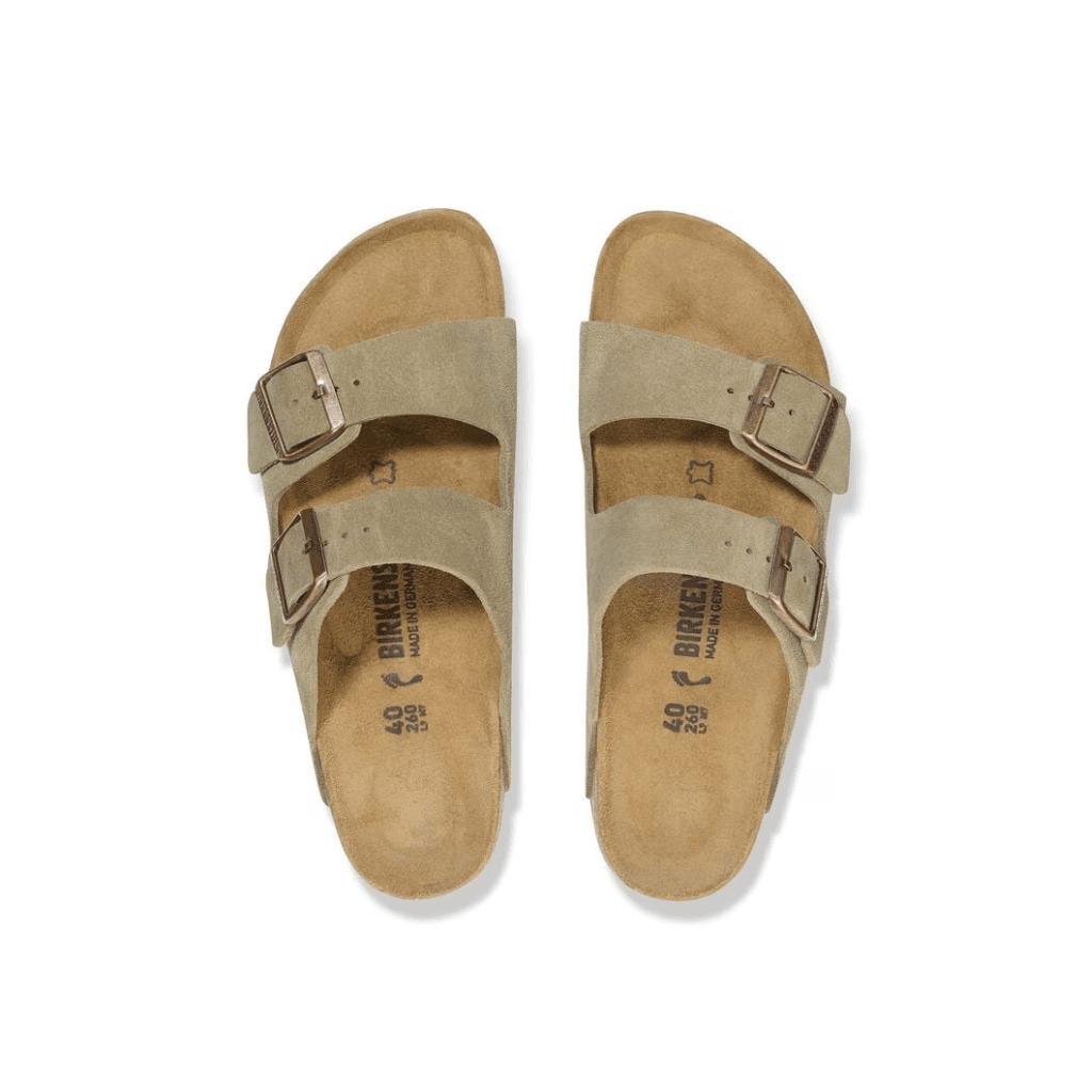 Birkenstock Arizona Suede Leather Taupe Narrow