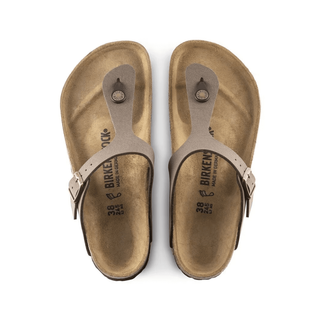 Birkenstock Gizeh Birko- Flor Birkibuc Mocca Narrow