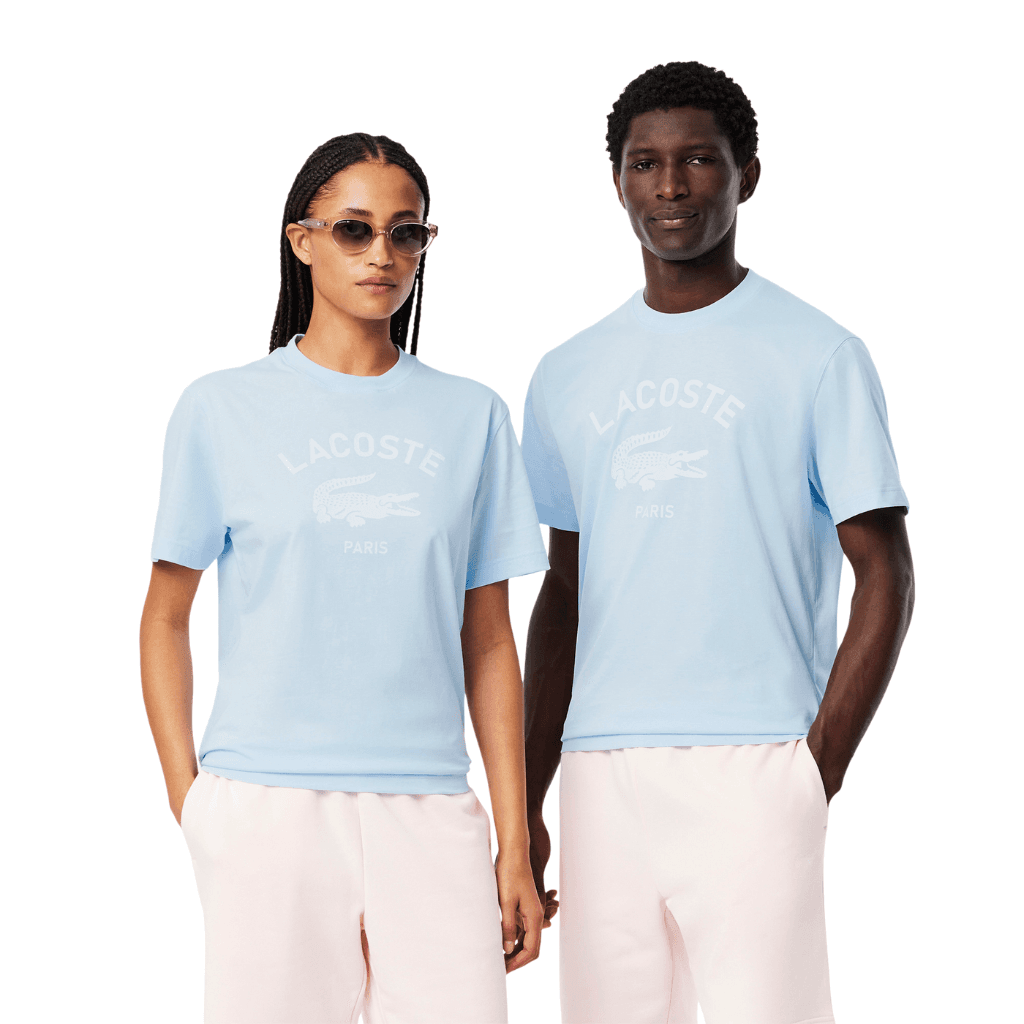 Lacoste Signature Print Cotton T-Shirt Rill