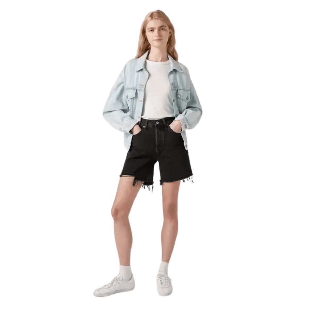 Levi's 501 Mid Thigh Short Lunar Black