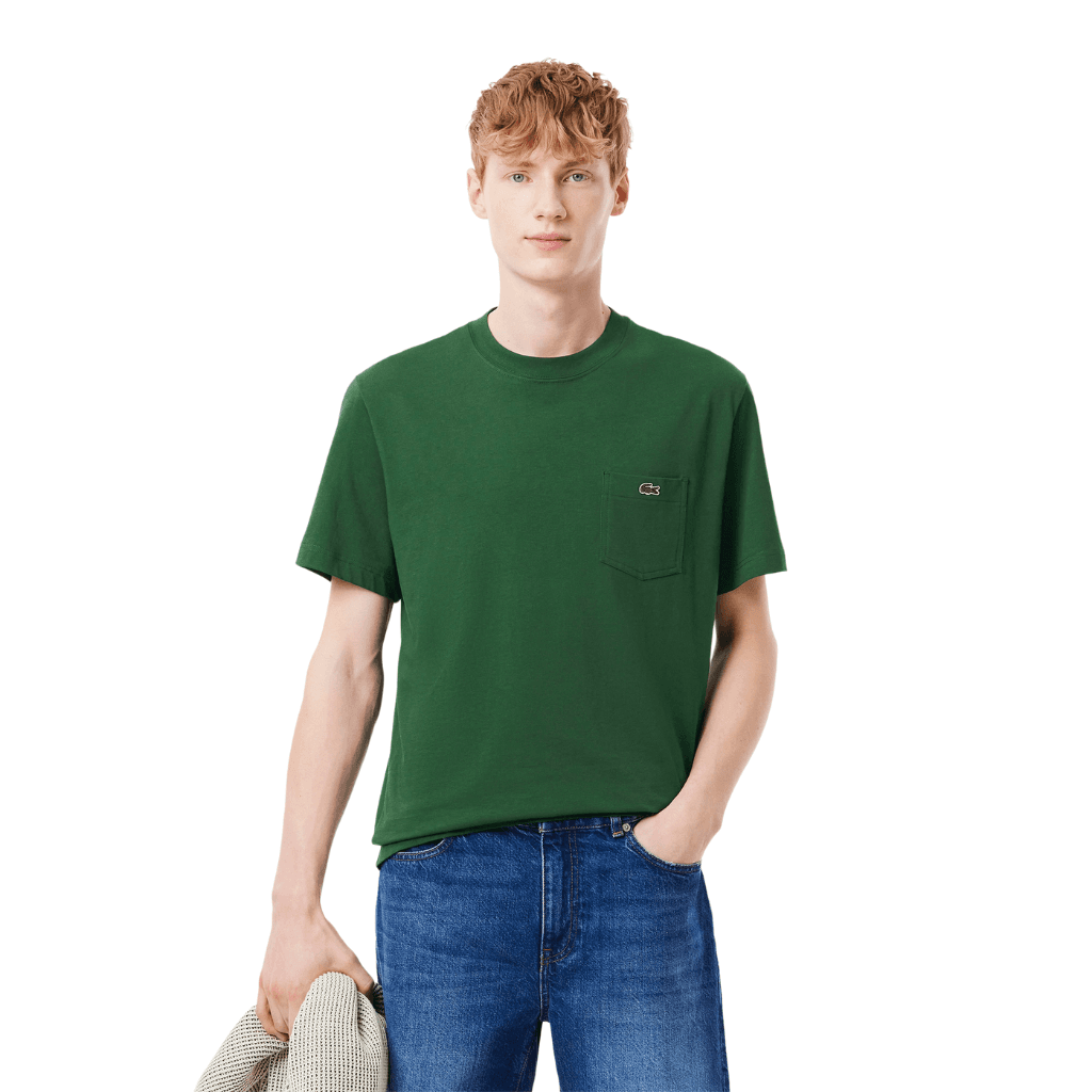 Lacoste Midweight Jersey Pocket T-Shirt Green