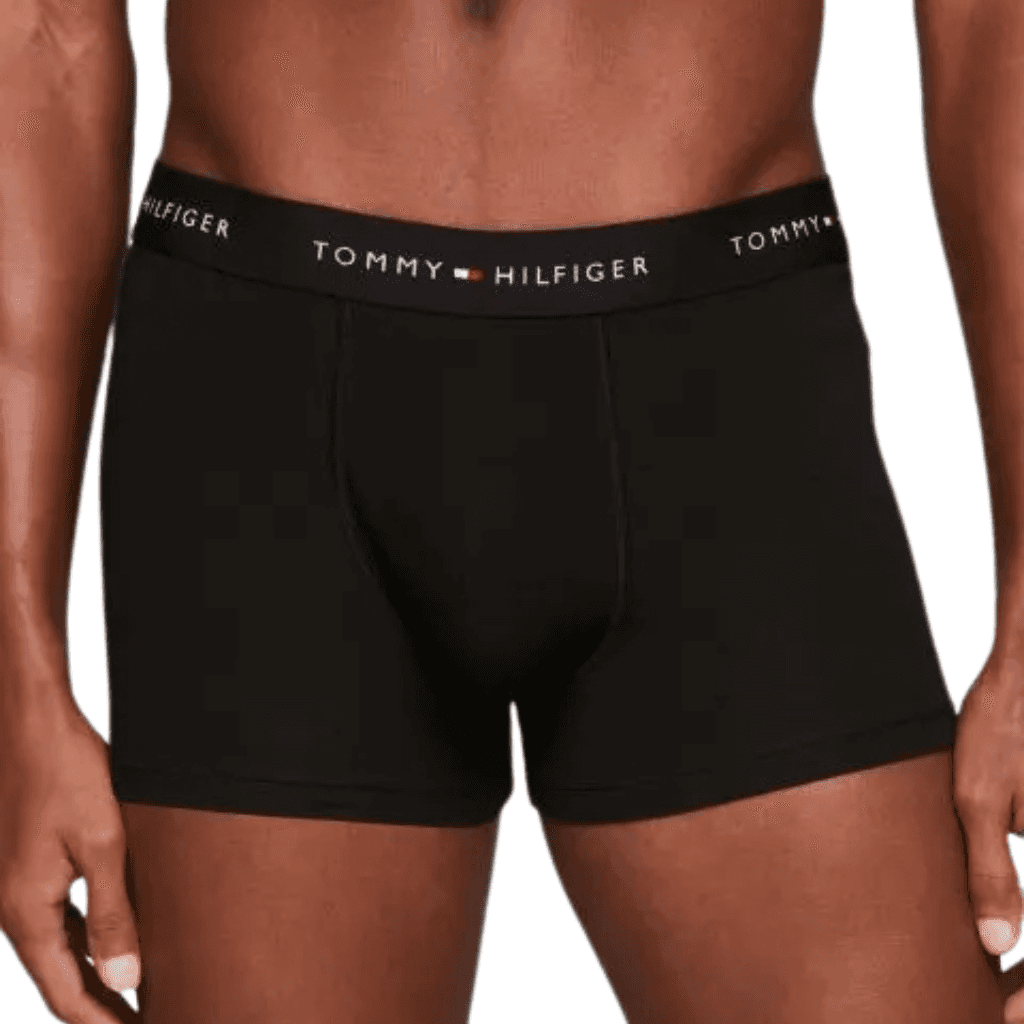 Tommy Hilfiger 3 Pack Waistband Trunks Black