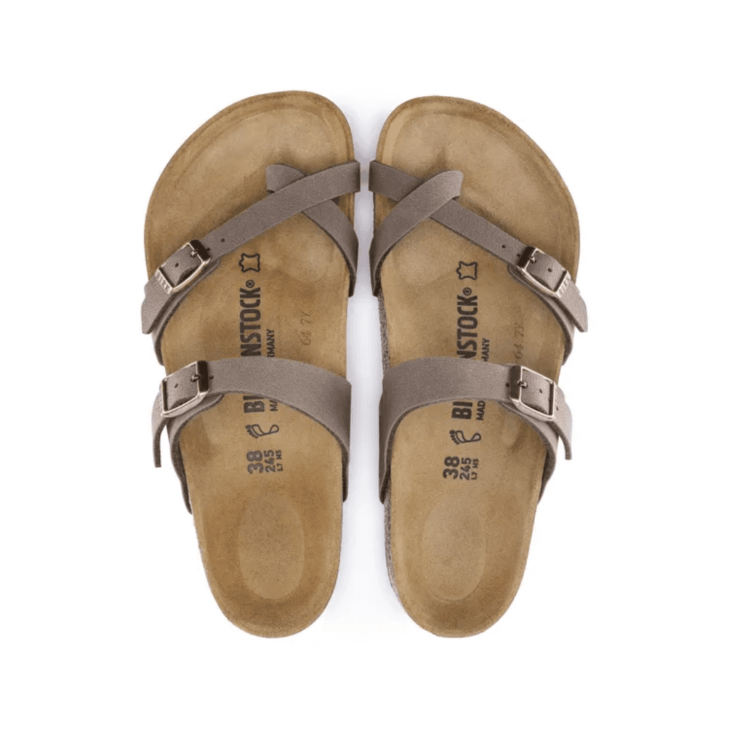 Birkenstock Mayari Birko-Flor Birkibuc Mocca Regular