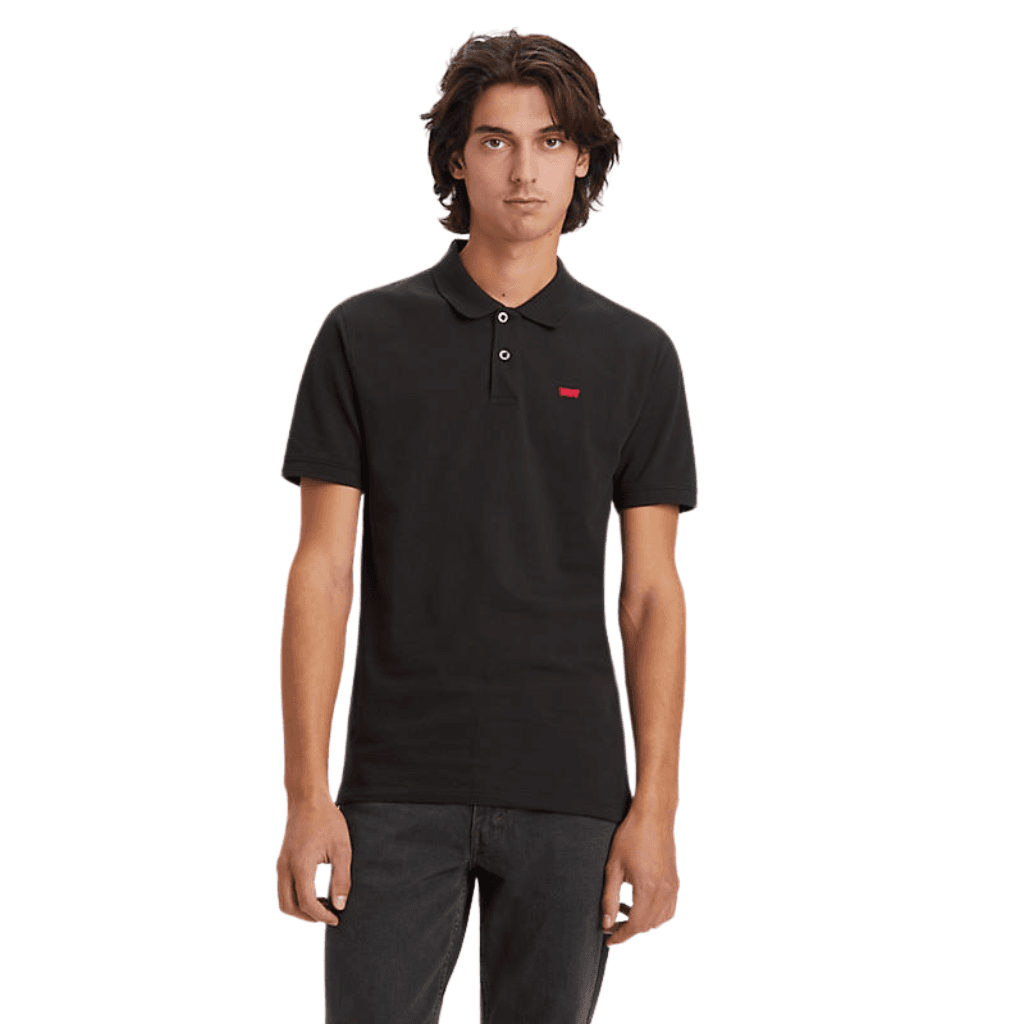 Levi's Slim Housemark Polo Mineral Black