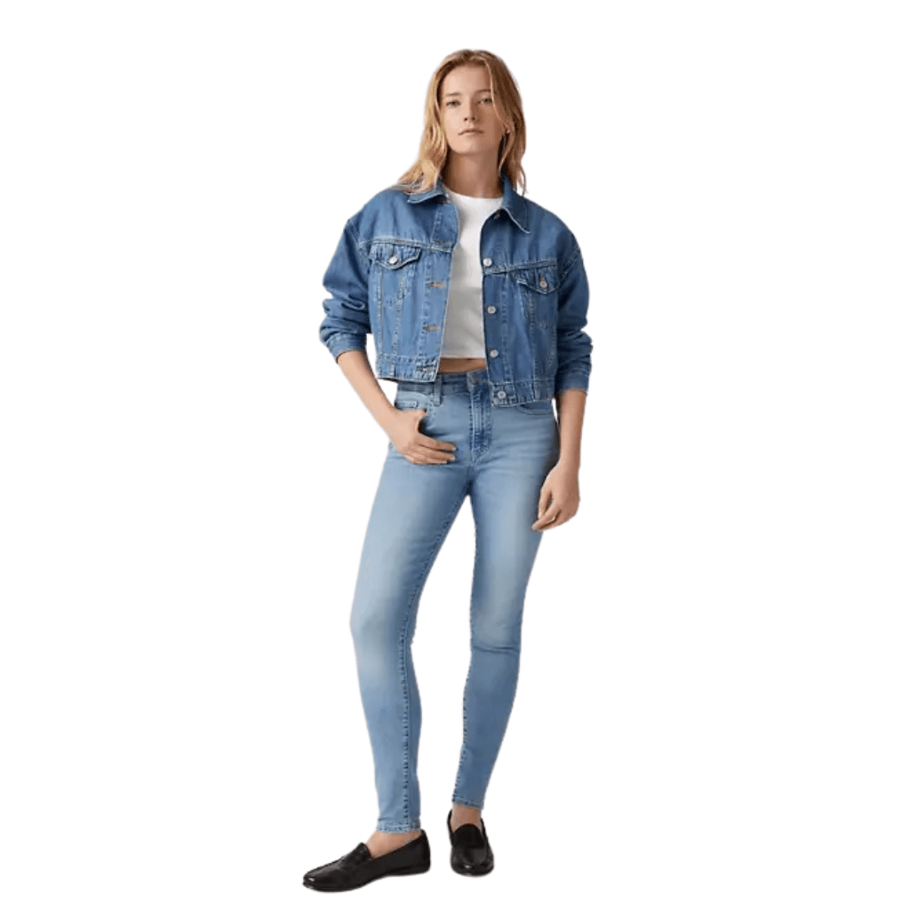 Levi's 721 High Rise Super Skinny Jeans Blue Wave Light