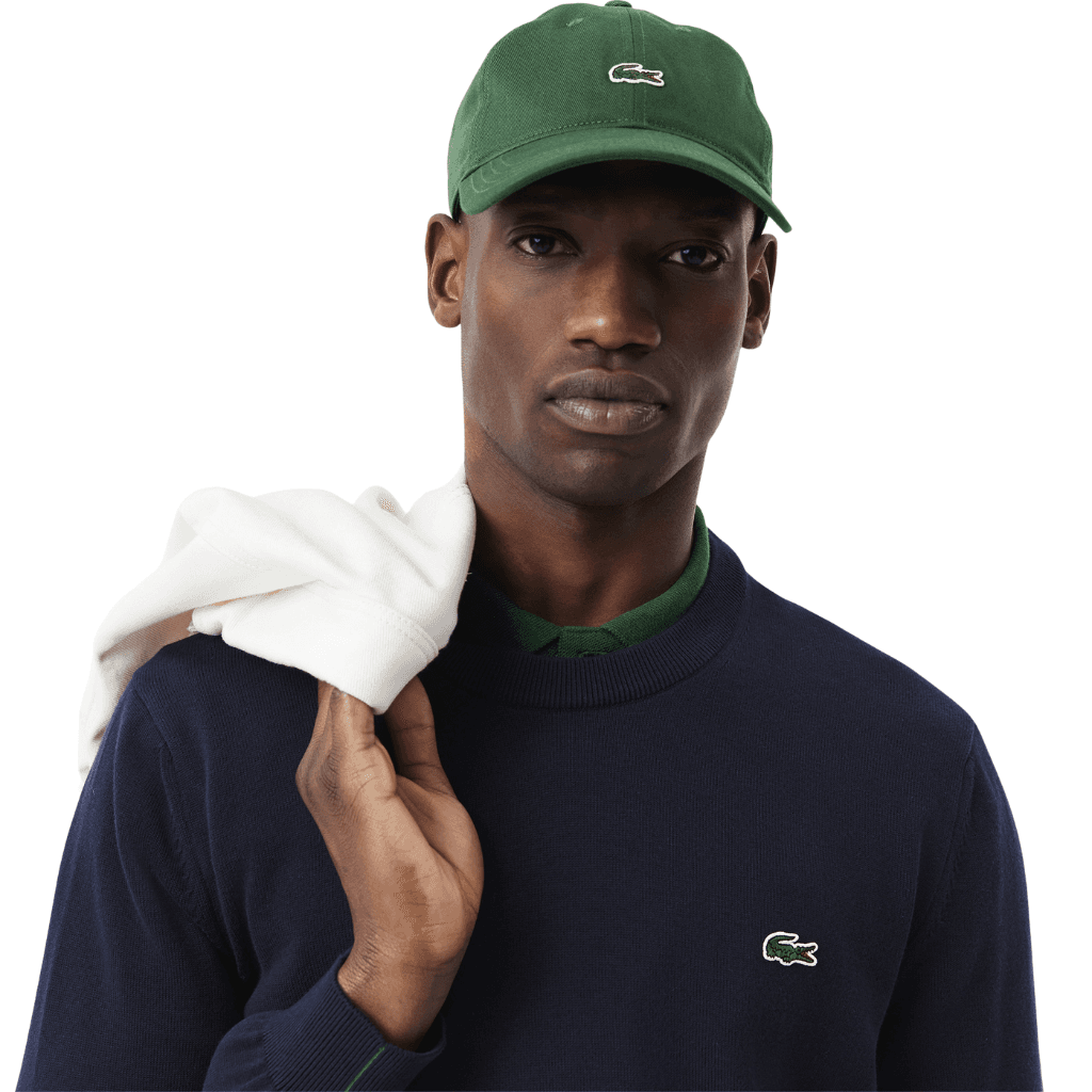 Lacoste Monochrome Crew Neck Sweater Navy Blue