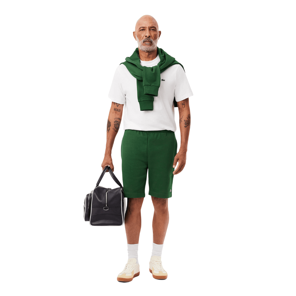 Lacoste Regular Fit Fleece Shorts Green