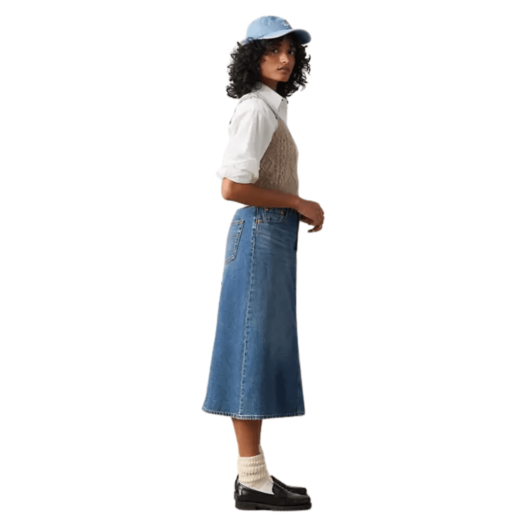 Levi's HR A-Line Decon Skirt Mid Morning