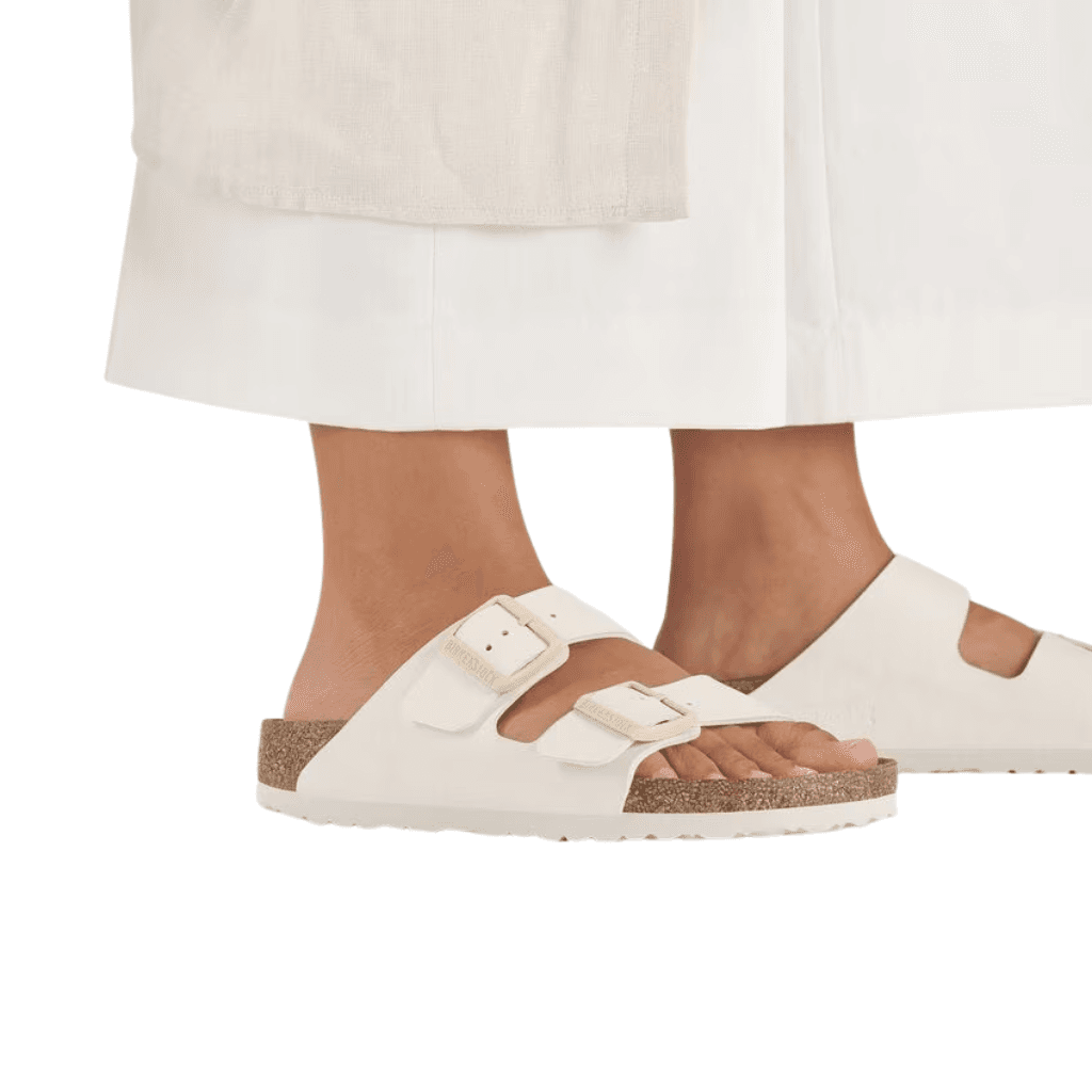 Birkenstock Arizona Birko- Flor Eggshell Narrow