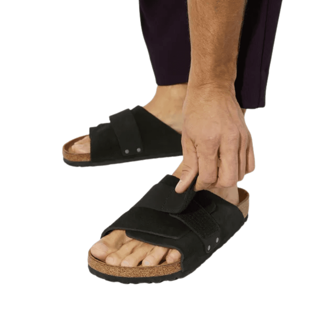 Birkenstock Kyoto Nubuck Leather/Suede Black Regular