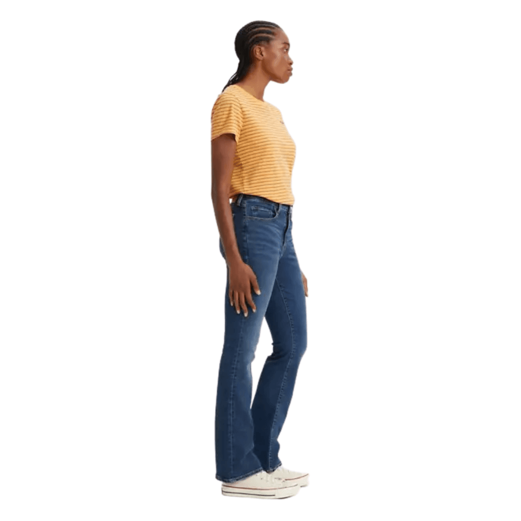 Levi's 725 High Rise Bootcut Jeans Blue Wave Dark