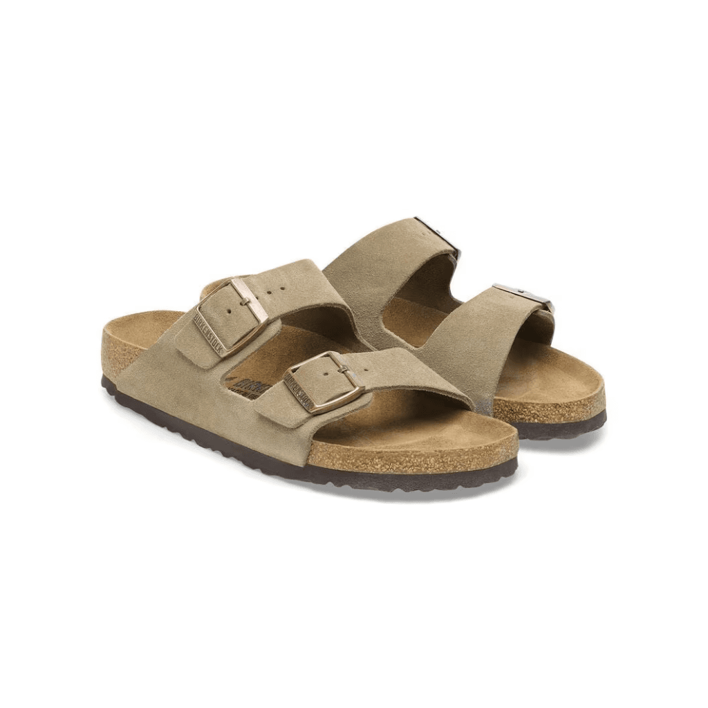 Birkenstock Arizona Suede Leather Taupe Narrow