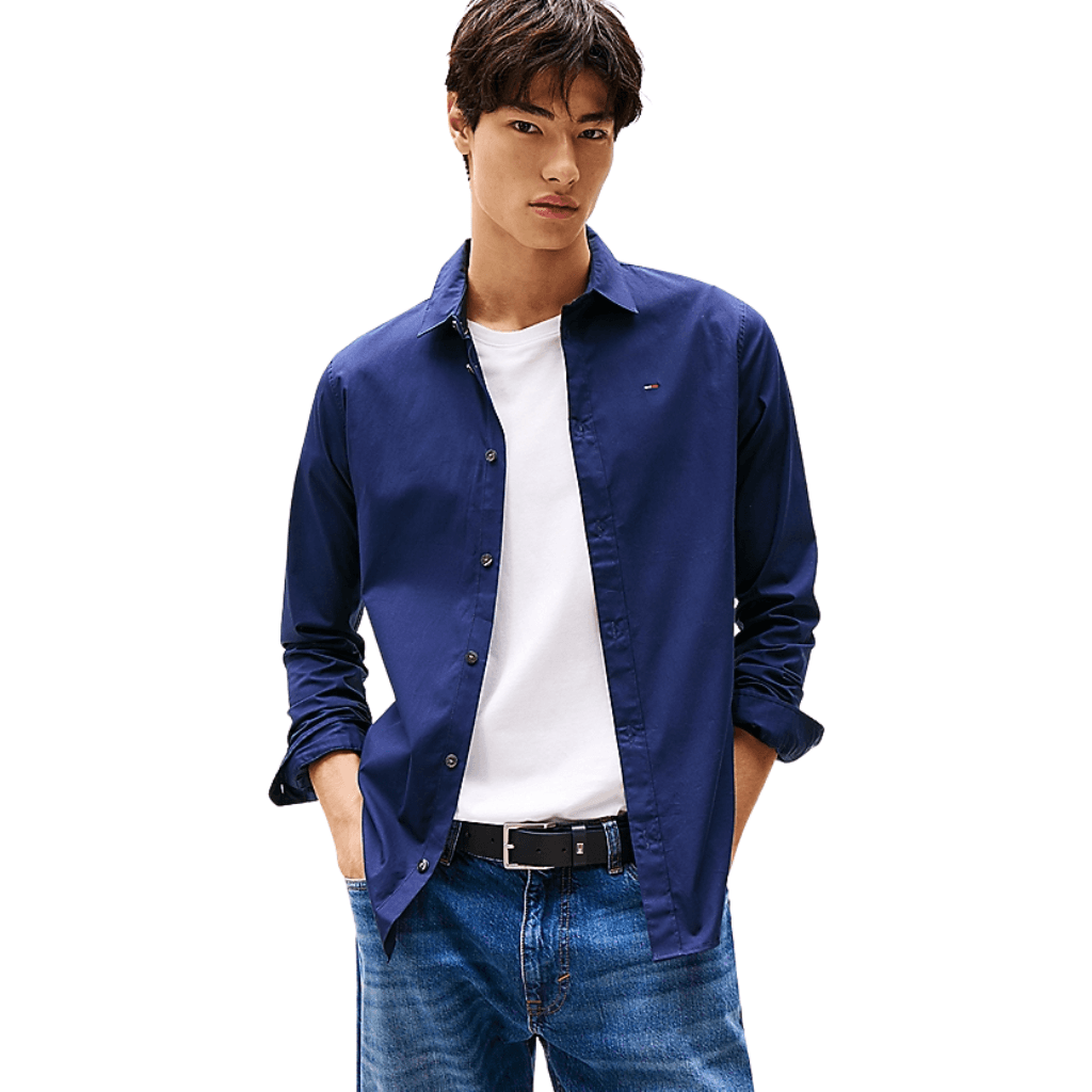 Tommy Jeans Original Stretch Shirt Black Iris