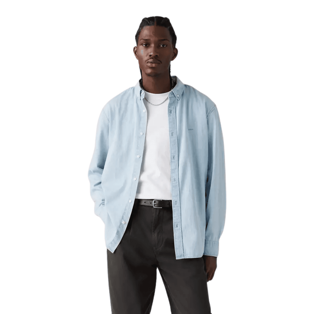 Levi's Authentic Button Down Shirt Andre Light Wash