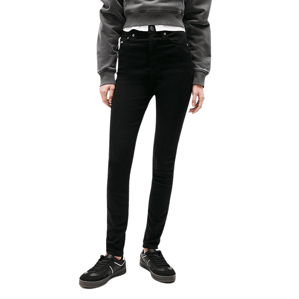 Tommy Jeans Sylvia HGH SKN Denim Black