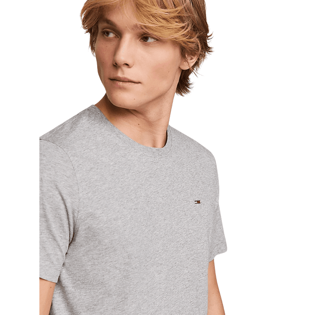 Tommy Jeans Slim Fit Jersey T-Shirt Light Grey Heather