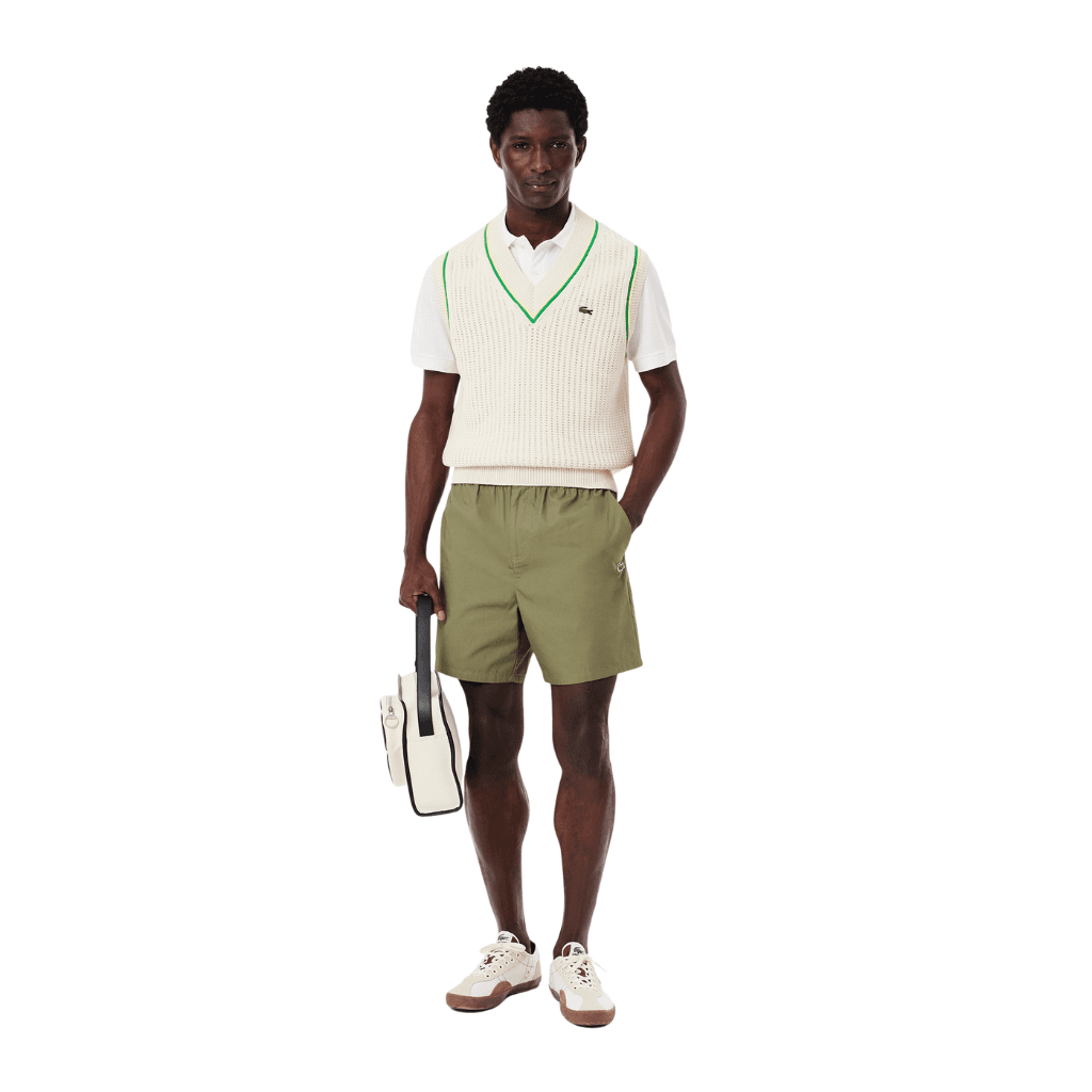 Lacoste Relaxed Fit Poplin Shorts Khaki