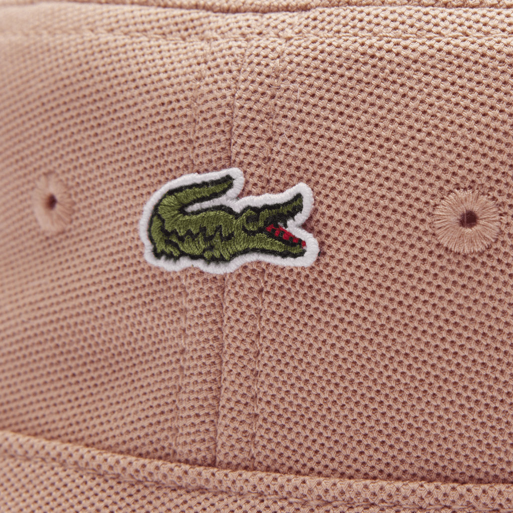 Lacoste Cotton Bucket Hat Latte