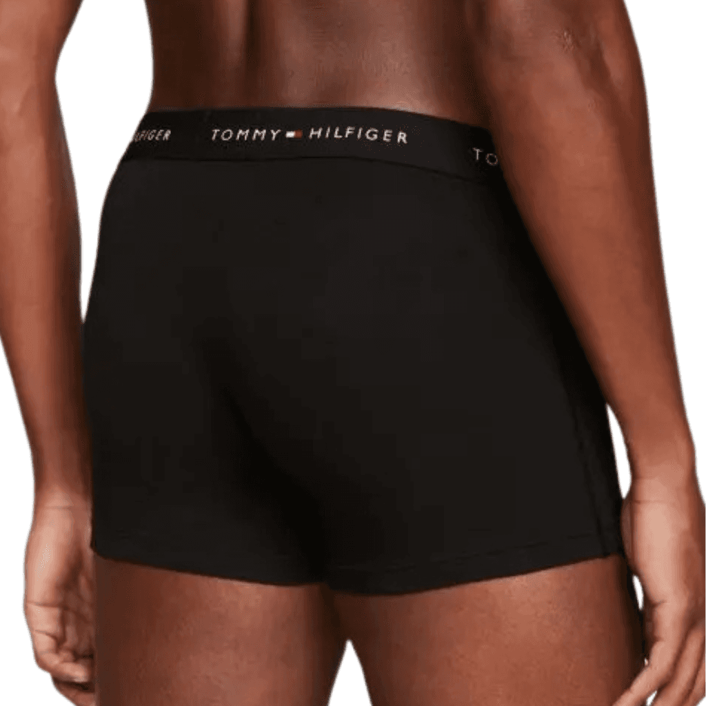 Tommy Hilfiger 3 Pack Waistband Trunks Black