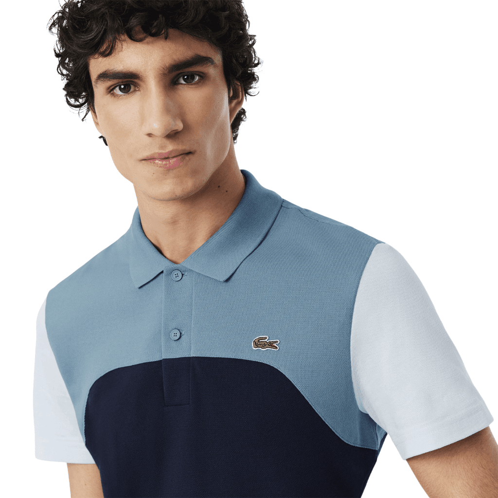 Lacoste L.12.12 Regular Fit Stretch Polo Shirt Navy Blue/Limestone-Rill