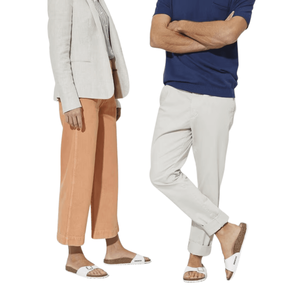 Birkenstock Madrid Birko- Flor White Regular