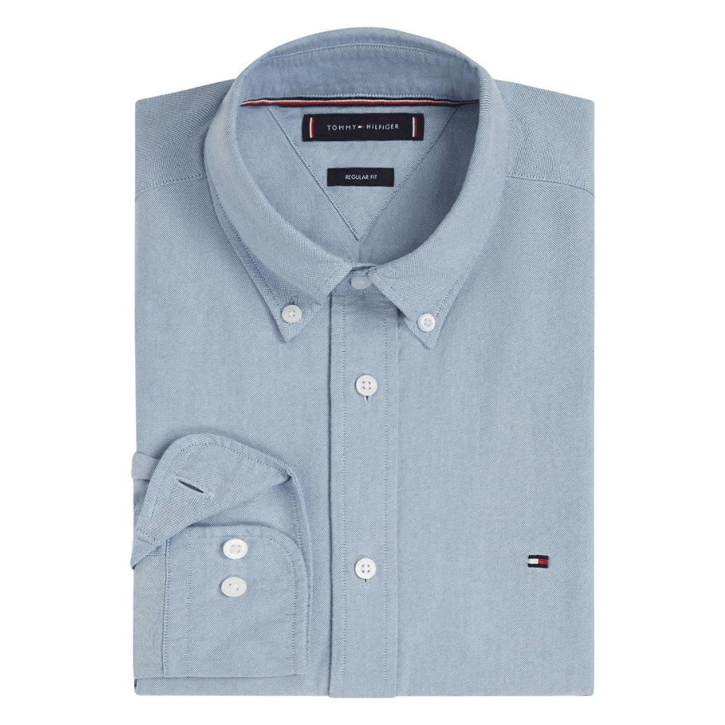 Tommy Hilfiger Long Sleeve Oxford Shirt Blue
